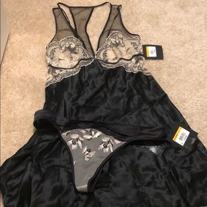 Calvin Klein lingerie set: babydoll and thong